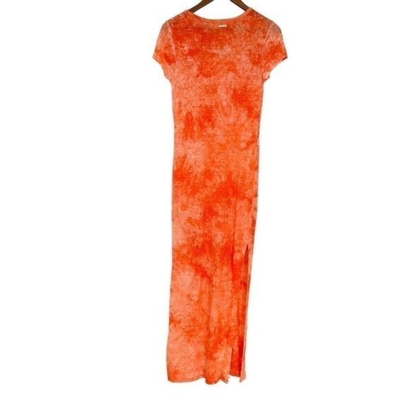 Michael Kors Orange Tie-Dye Women's Dress - Picture 4 of 13